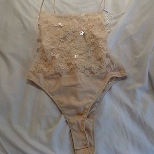 NWT ZARA SPARKLY BODYSUIT